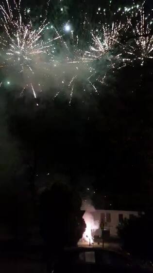 Novoroční ohňostroj v Liptále - FOTO