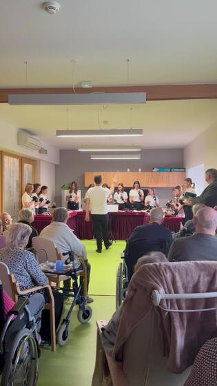 Concert in a home for the elderly