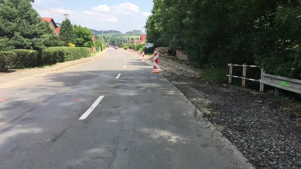 Wiederaufbau der Hauptstraße in Ratiboř