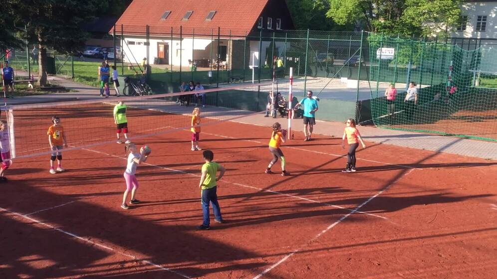 Mini volleyball tournament in Hošťálková
