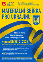 Plakát události PODĚKOVÁNÍ - sbírka UKRAJINA