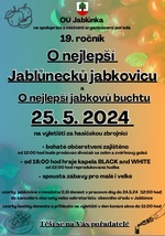 Plakát události O nejlepší Jablůnecků jabkovicu a O nejlepší jabkovů buchtu