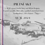 Plakát události Pietní akce při výročí 80 let od pádu bombardéru v Kašavě