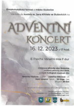 Plakát události Adventní koncert ve Slušovicích