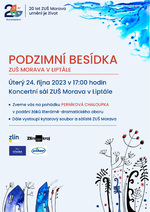 Plakát události Podzimní besídka - s pohádkou Perníková chaloupka a sólisty ZUŠ Morava - FOTO