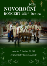 Plakát události Novoroční koncert CM Denica v kostele ČCE Liptál - FOTO