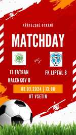 Plakát události Fotbal Pohár OFS - Halenkov B vs. Liptál B - ve Vsetíně