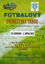 Plakát události Fotbalový příměstský tábor - FK a ZŠ Liptál