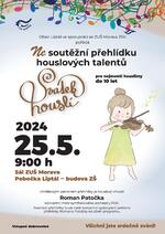 Plakát události Svátek houslí - nesoutěžní přehlídka houslových talentů