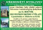 Plakát události 11. Silvestrovský výšlap k památníku sv. Huberta Na Kršli - FOTO