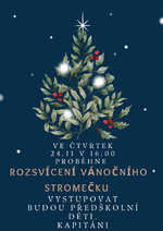 Plakát události Rozsvícení Vánočního stomečku