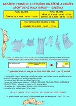 Plakát události Bazárek jarního a letního oblečení a hraček 2023
