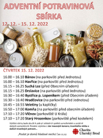 Plakát události Adventní potravinová sbírka