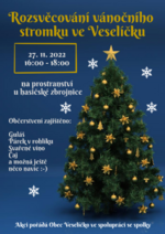 Plakát události Rozsvícení vánočního stromu