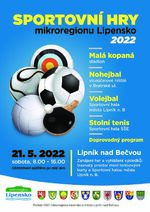 Plakát události Sportovní hry mikroregionu Lipensko