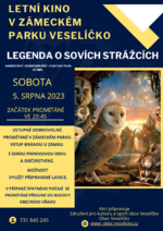 Plakát události Letní kino v parku: Legenda o sovích strážcích