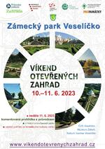 Plakát události Víkend otevřených zahrad v zámeckém parku