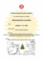 Plakát události Předvánoční vycházka do lesa s TJ Sokol
