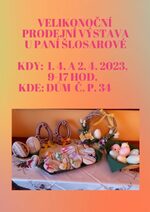 Plakát události Jarní prodejní výstava p. Ludmily Šlosarové