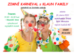 Plakát události Zimní karneval s KLAUN FAMILY