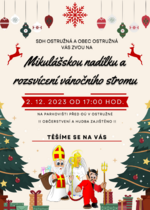 Plakát události Mikulášská nadílka a rozsvícení vánočního stromu