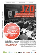 Plakát události JZD jako forma likvidace soukromého zemědělství na vesnici i ve městech