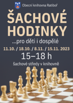 Plakát události Šachové hodinky v knihovně