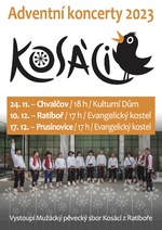 Plakát události Adventní koncerty Kosáků