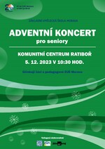 Plakát události Adventní koncert pro seniory