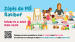 Plakát události ZÁPIS dětí k předškolnímu vzdělávání