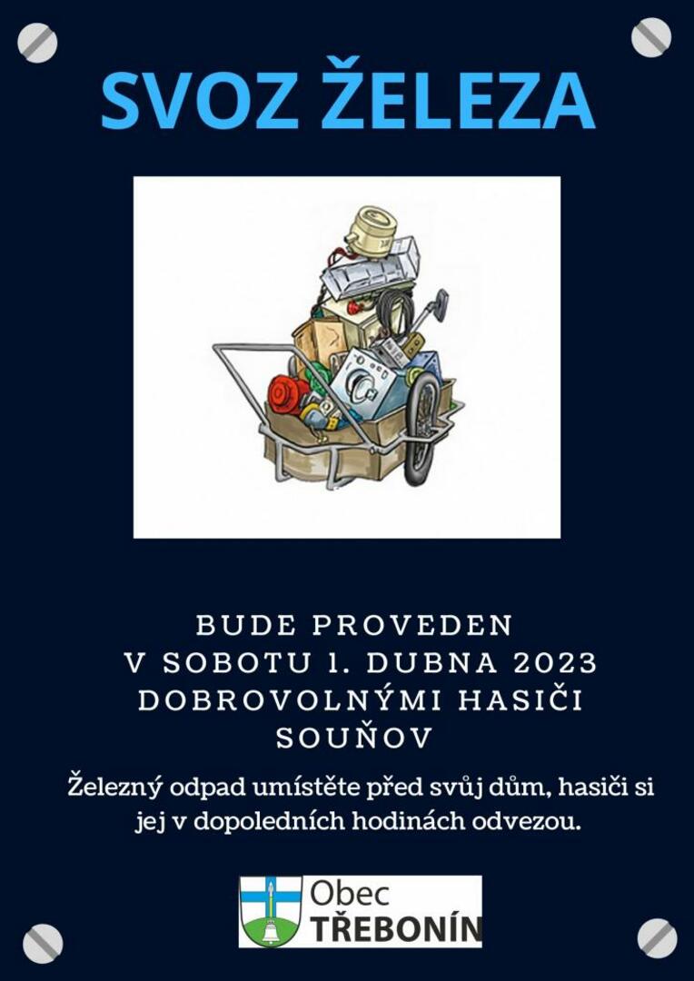 Plakát SVOZ ŽELEZA 2023 v Souňově
