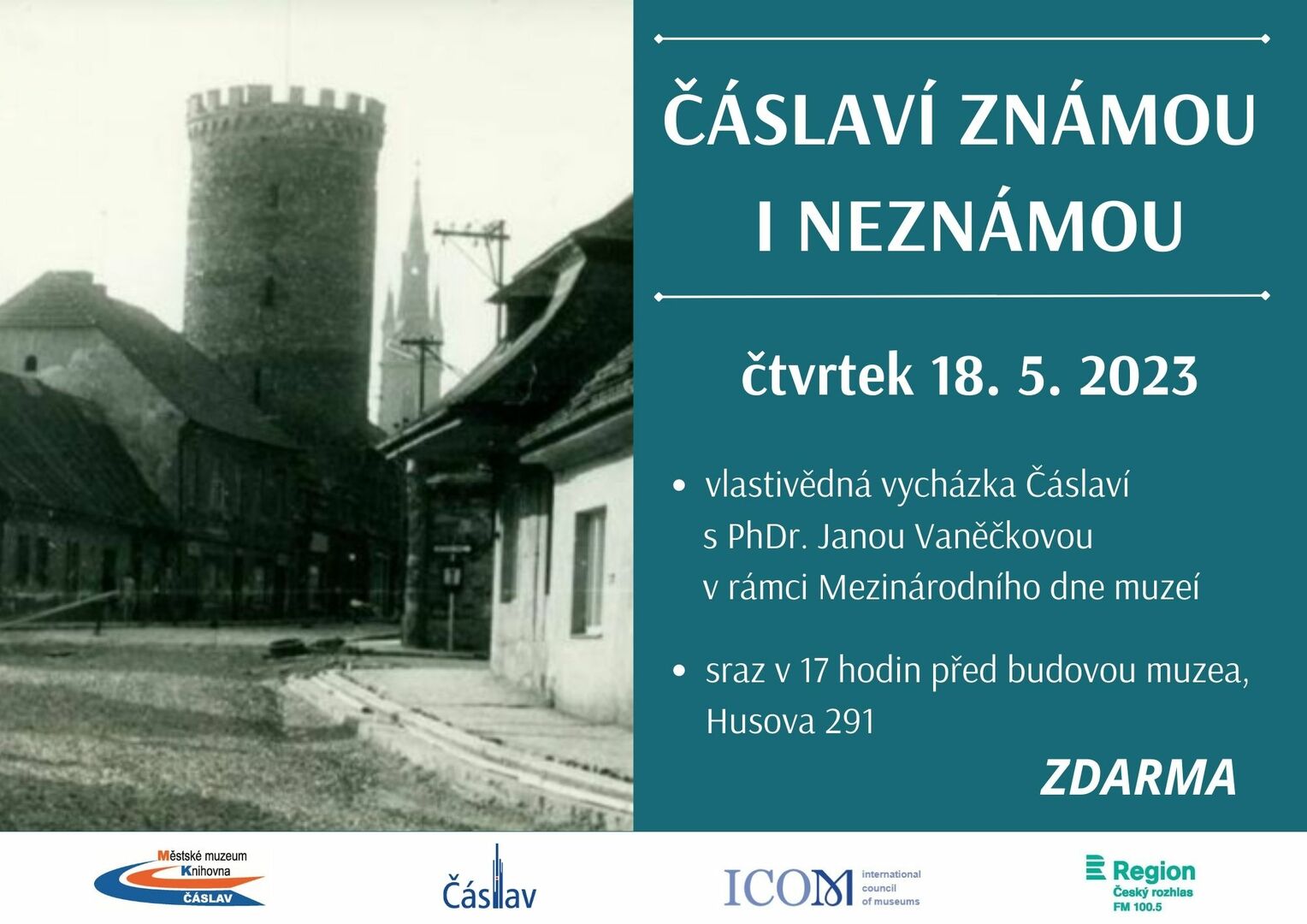 Plakát Čáslav: Čáslaví známou i neznámou