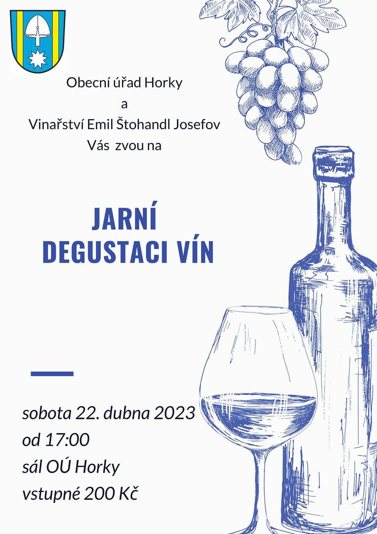 Plakát Horky: Jarní degustace vín
