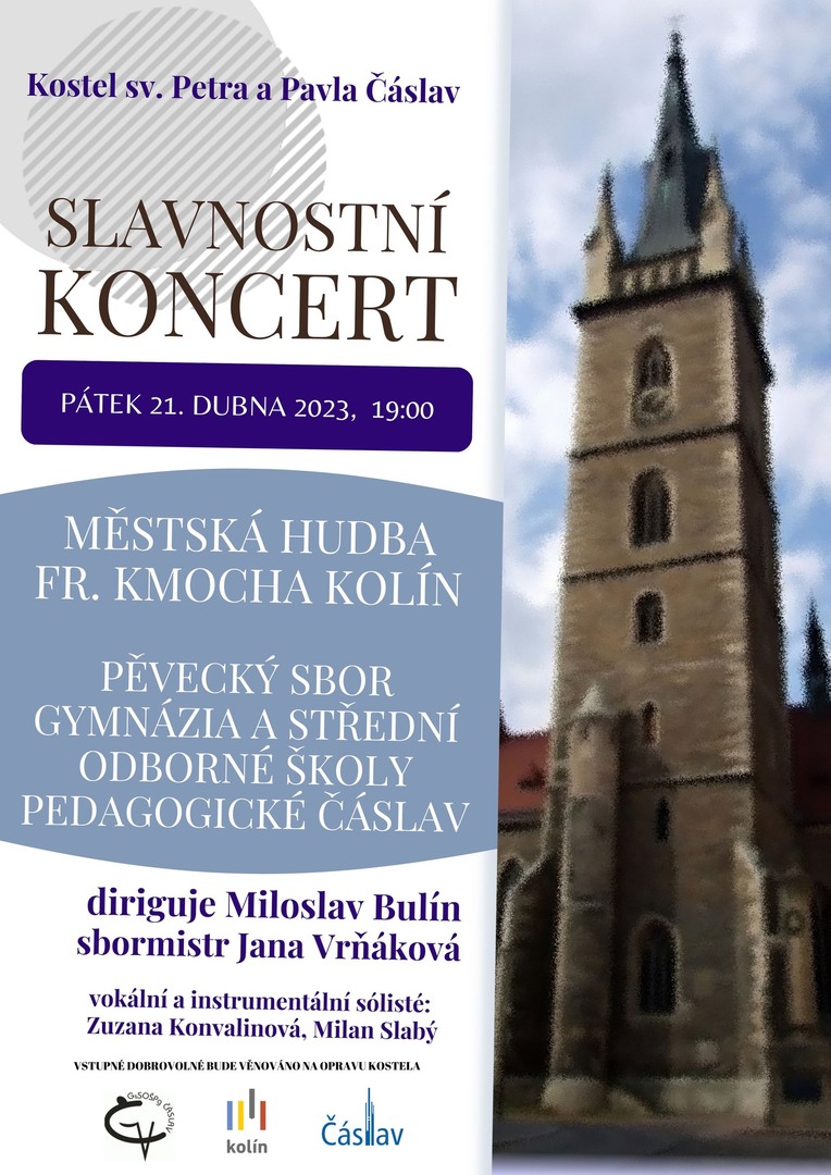 Plakát Čáslav: Slavnostní koncert
