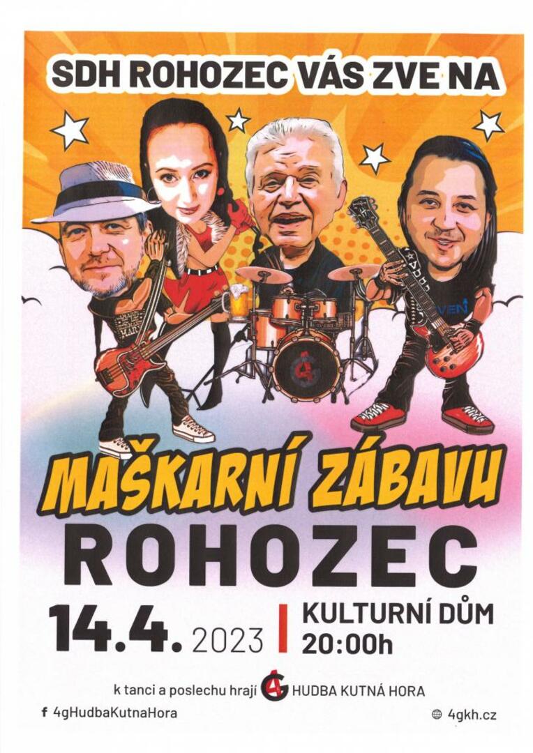 Plakát Rohozec: Maškarní zábava