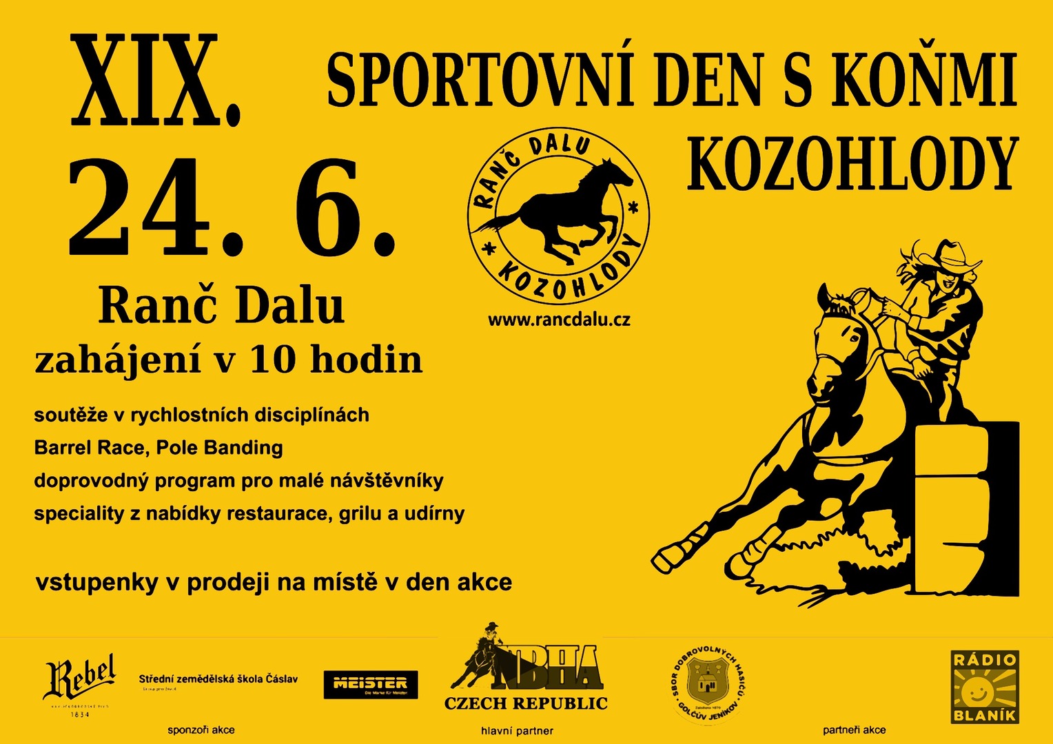 Plakát Kozohlody: Sportovní den s koňmi