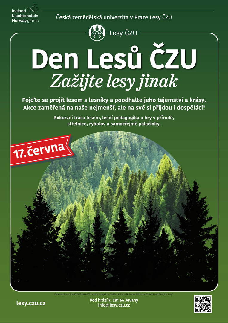 Plakát Jevany: Den lesů ČZU