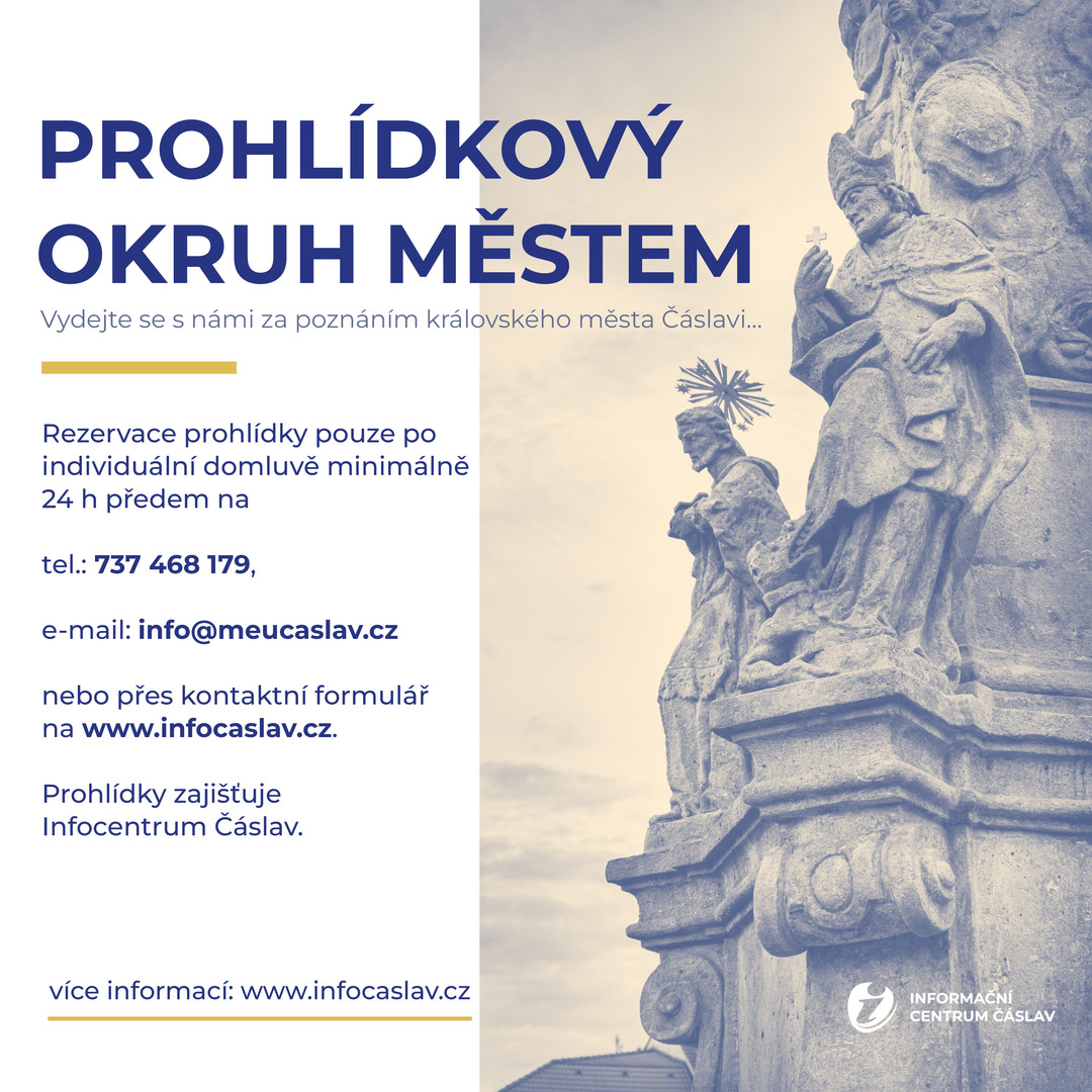 Plakát Čáslav: Prohlídkový okruh městem