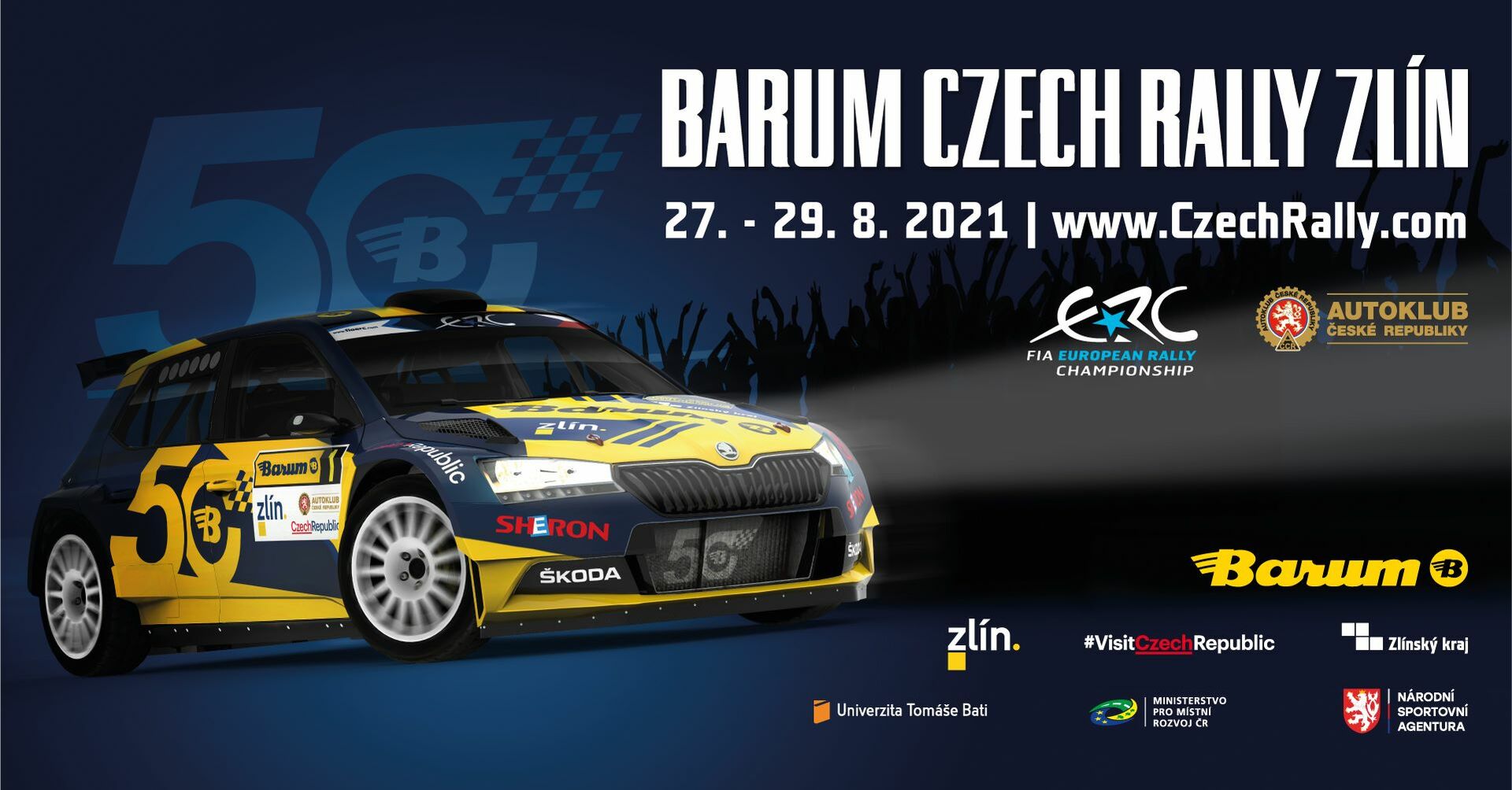 Plakát BARUM CZECH RALLY ZLÍN 2021