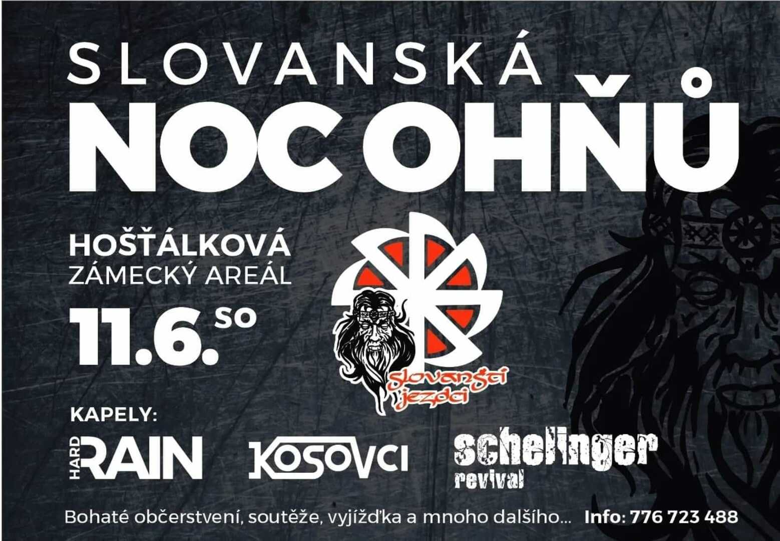 Plakát SLOVANSKÁ NOC OHŇŮ