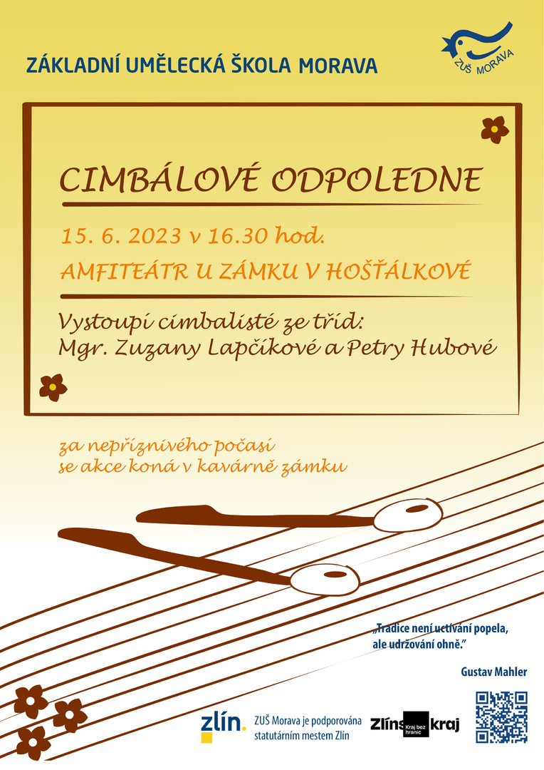 Plakát ODPOLEDNE U CIMBÁLU