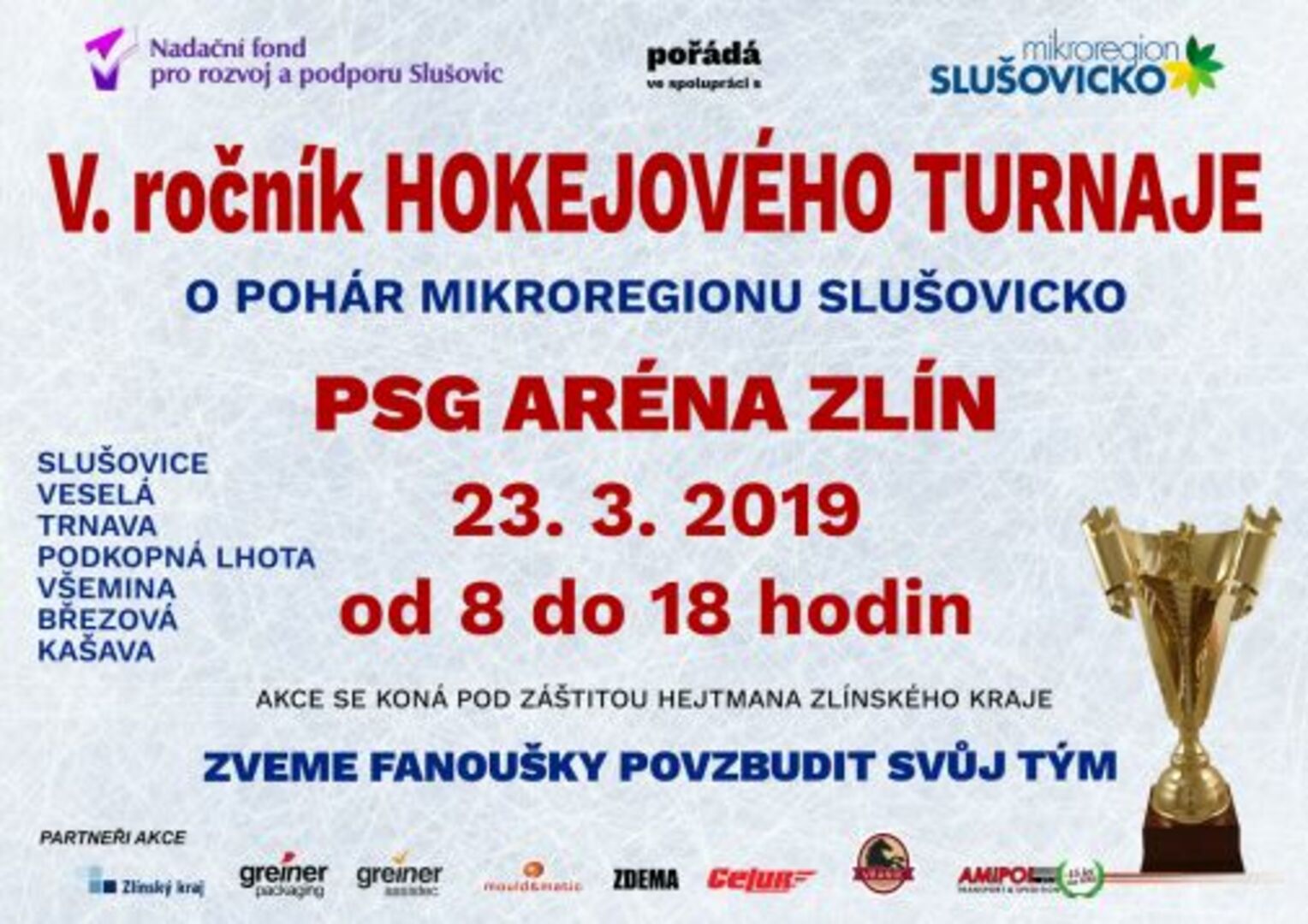 Plakát V. ročník hokejového turnaje