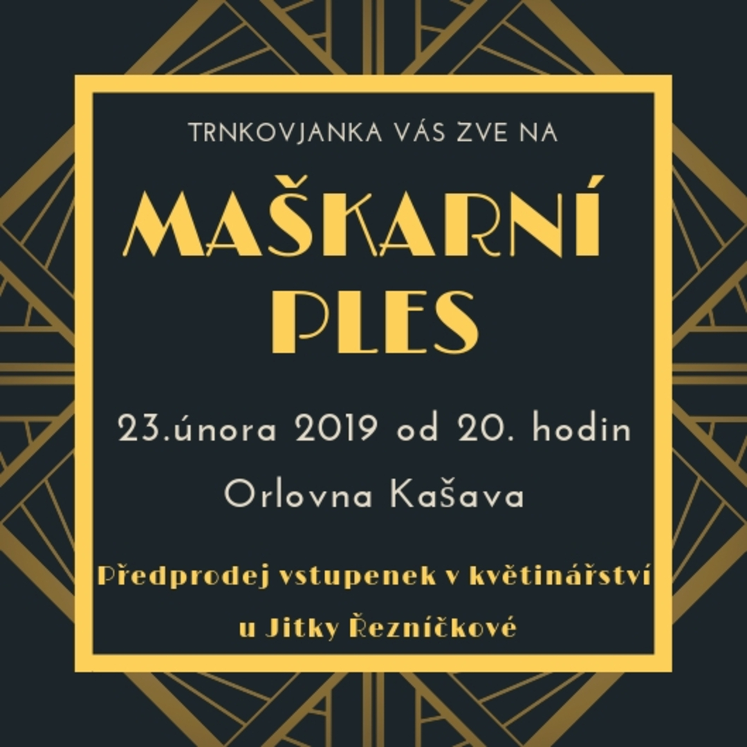 Plakát Maškarní ples