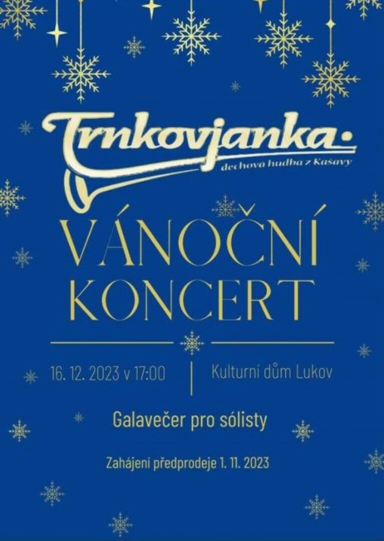 Plakát Vánoční koncert Trnkovjanka – Galavečer pro sólisty