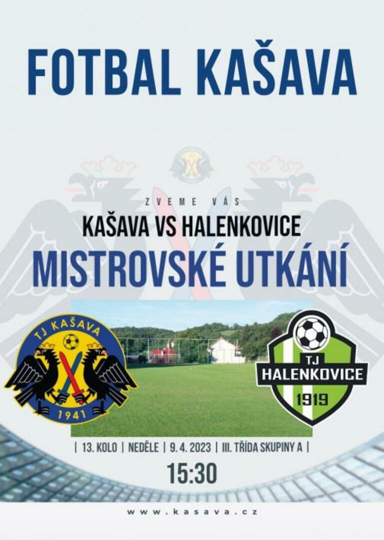 Plakát TJ Kašava vs. TJ Halenkovice