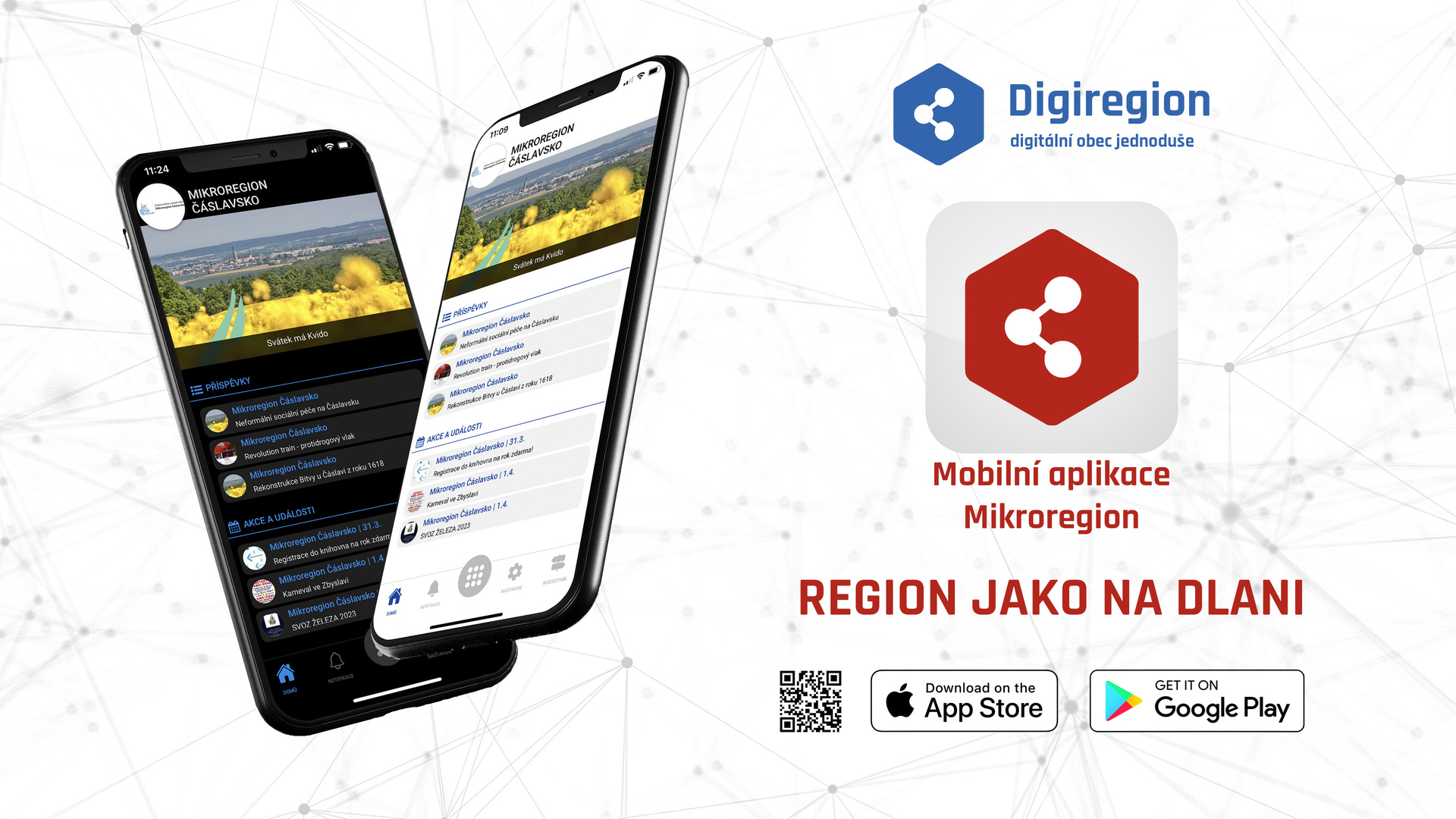 Plakát Nová mobilní aplikace Mikroregionu Střední Vsetínsko