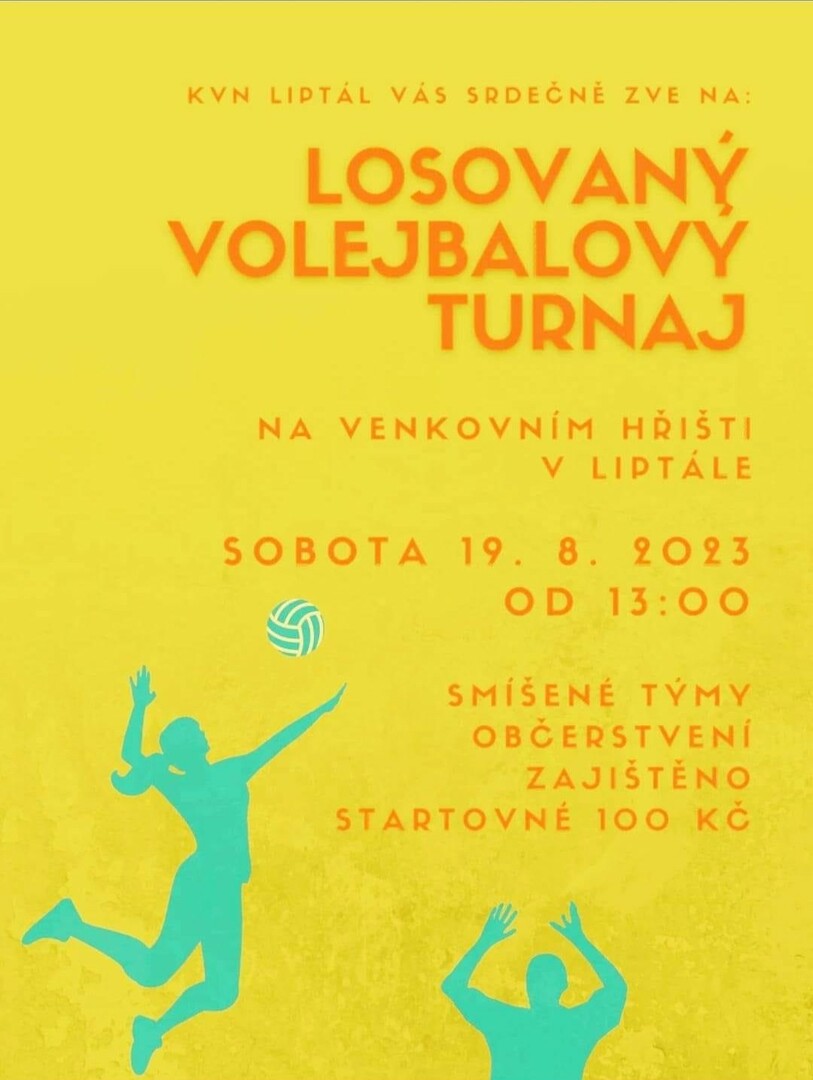 Plakát Losovaný volejbalový turnaj - FOTO