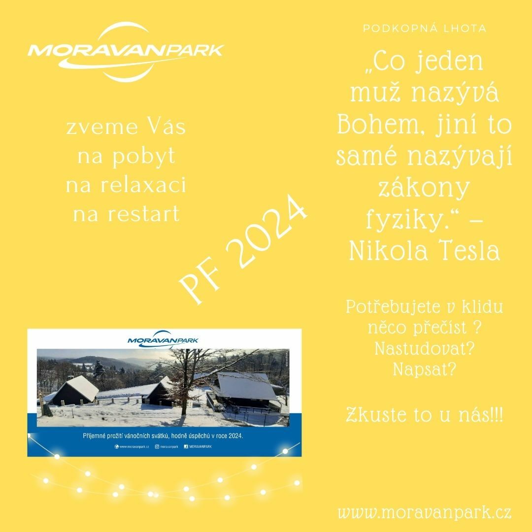 Plakát Ubytování v srdci Valašska - MORAVAN PARK rekreační areál, Podkopná Lhota
