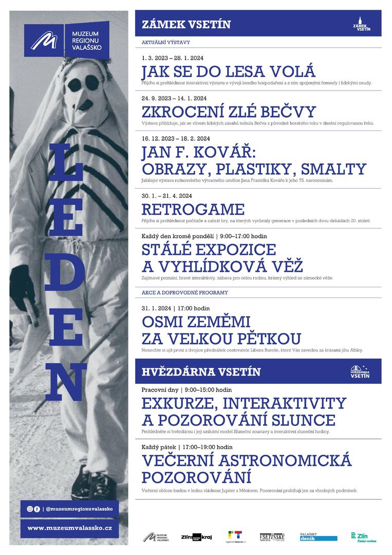 Plakát PROGRAM – Vsetín - Muzeum Zámek, DK a okolí
