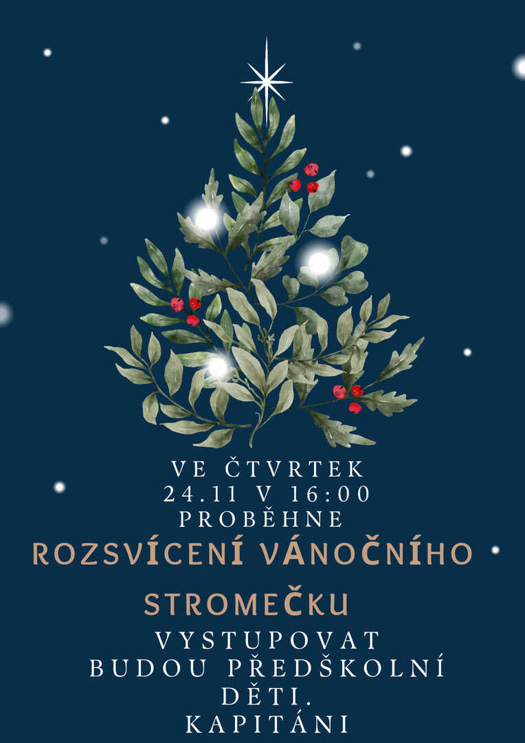 Plakát Rozsvícení Vánočního stomečku